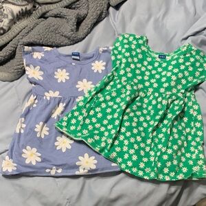 Old Navy Kids Floral Dresses - Blue and Green